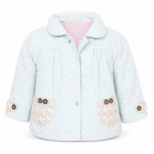 Henry Girls Blue Floral  Jacket  Size 3 Years