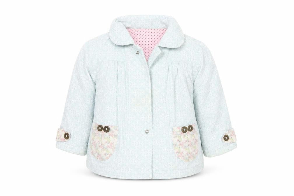 Henry Girls Blue Floral  Jacket  Size 3 Years