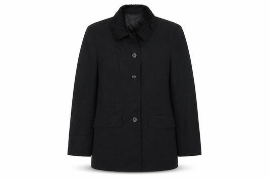 Front view of citylife women’s black jacket blazer, size UK 12