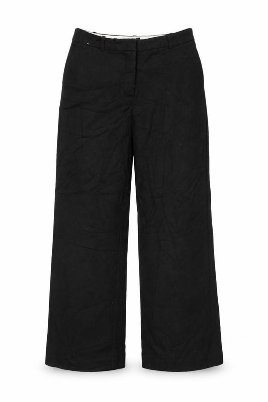 Front view of Next women’s black trousers, size UK 10, 30-inch leg