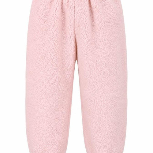 Matalan Girls Pink Solid Fleece  Pyjama Pants Size 5 Years