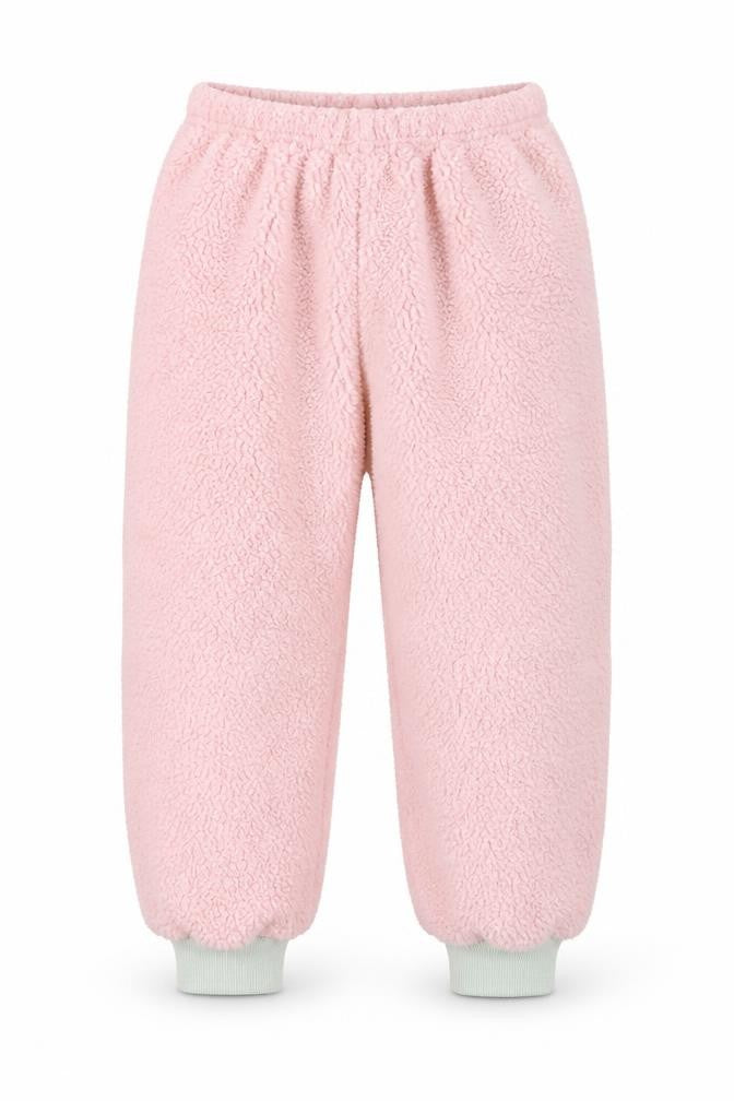 Matalan Girls Pink Solid Fleece Pyjama Pants Size 5 Years