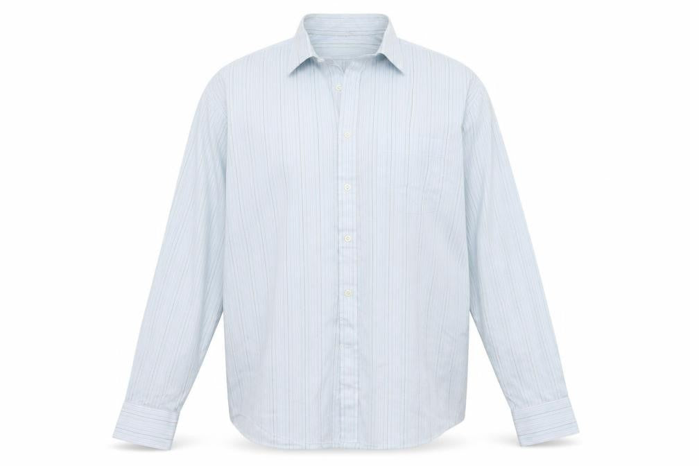 blue lake Mens Blue Striped   Button-Up Size 16