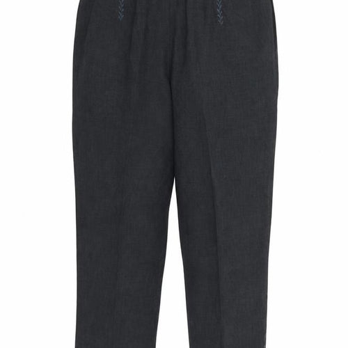 ELVI Womens Grey   Trousers  Size 36 in L28 in