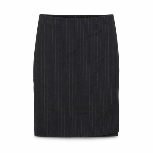 Brook Traverner Womens Black Striped  Flare Skirt Size 32 in