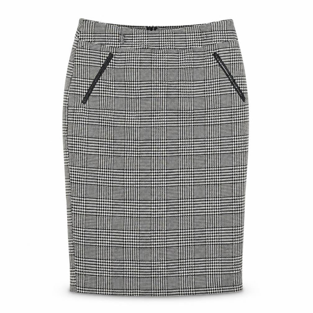 Papaya Womens Grey Check  Flare Skirt Size 10