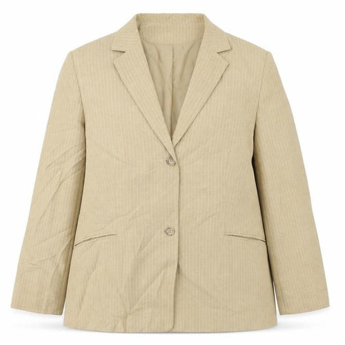 Sara Woman  Womens Beige Striped  Jacket Blazer Size 20