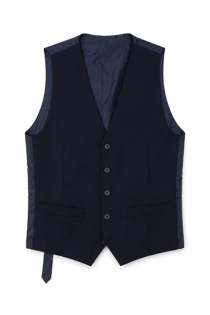 Marks and Spencer  Mens Blue   Jacket Suit Waistcoat Size S