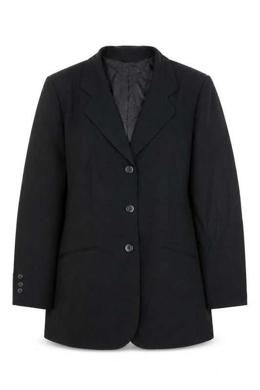 Front view of Classics women’s black jacket blazer, size UK 12