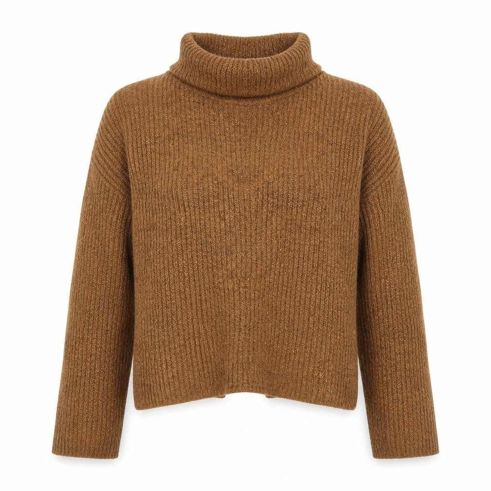 Trend Womens Brown   Pullover Jumper Size 12  - Split back