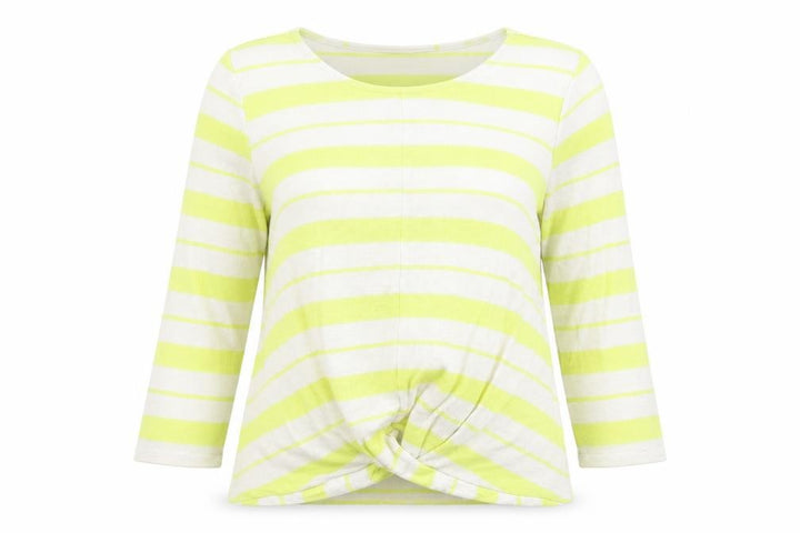 Roman Womens Yellow Striped Pullover Jumper Size 12