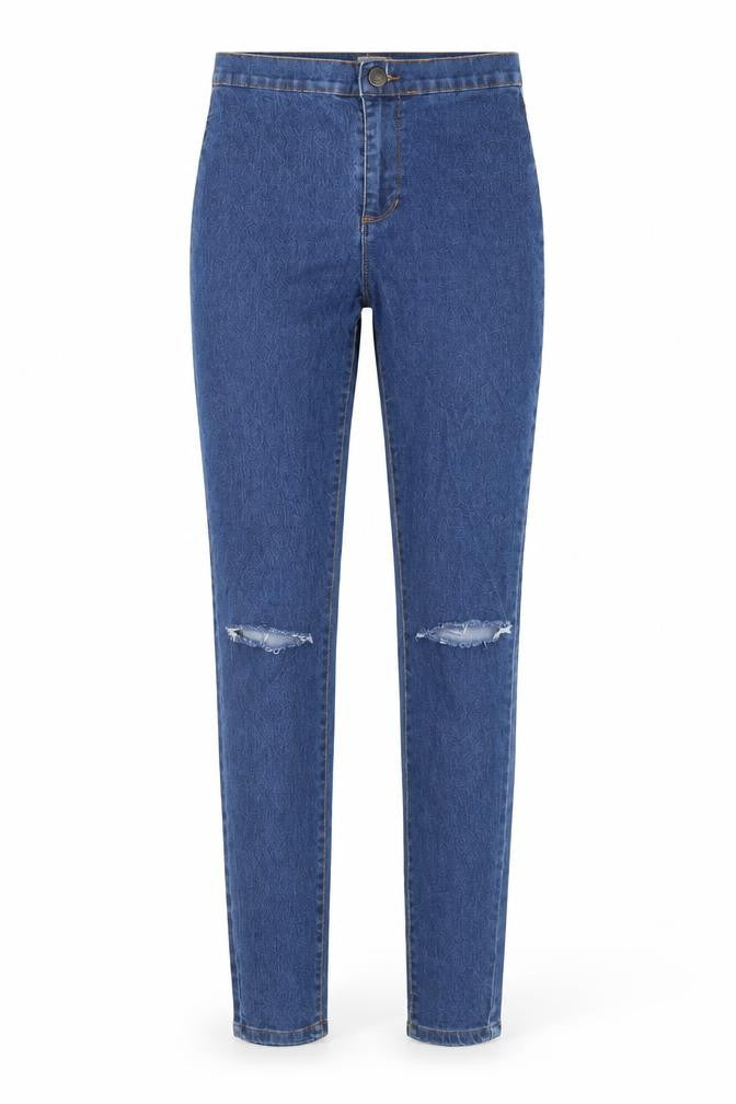 Denim & Co. Womens Blue   Skinny Jeans Size 8 L28 in