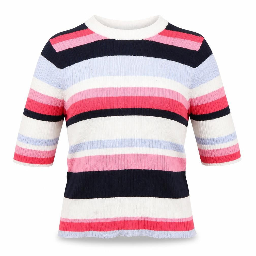 Marks & Spencer Womens Multicoloured Striped  Basic Blouse Size 10