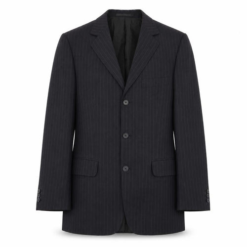 F&F Mens Black Striped  3 Piece Blazer Size 38