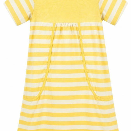 Preworn Girls Yellow Striped    Size 7-8 Years