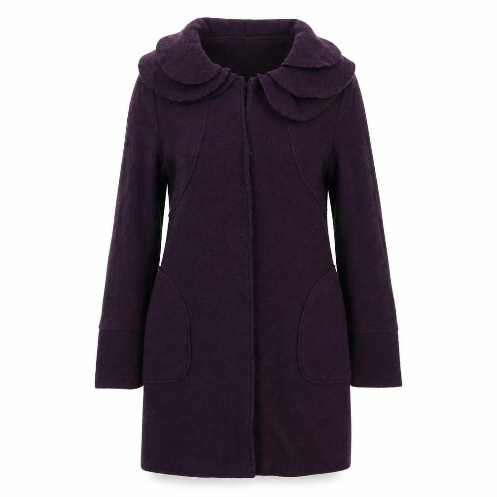 Edina Ronay Womens Purple   Overcoat Blazer Size M