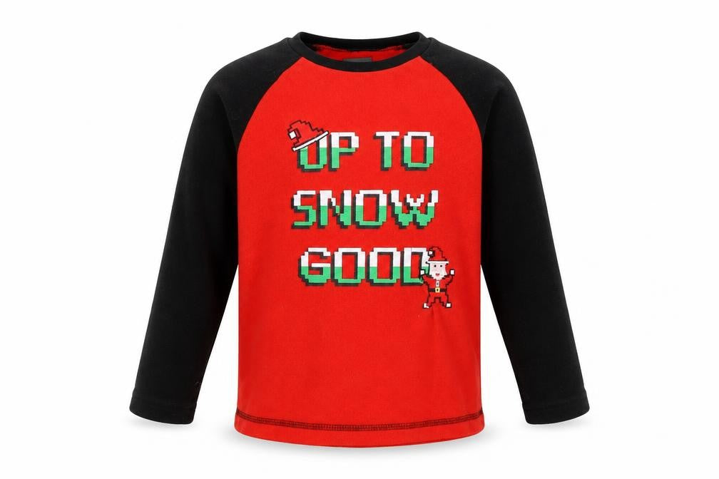 Front view of Studio boys’ red jumper, size 6-7, years