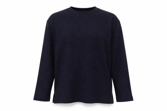 Front view of Wallis women’s blue basic t-shirt, size UK 12