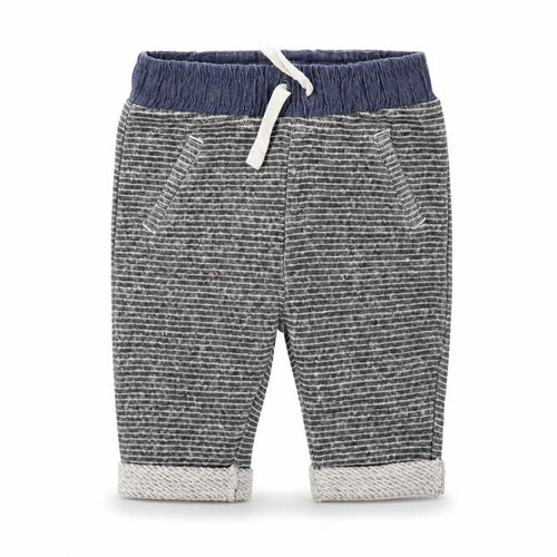NEXT Baby Grey Striped  Sweatpants Leggings Size 0-3 Months
