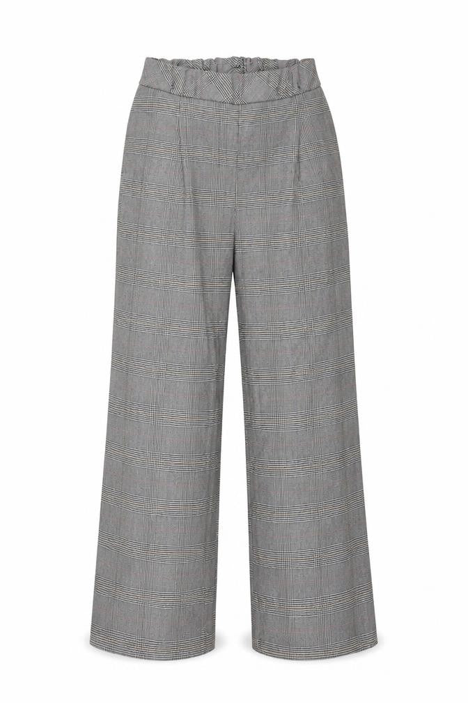 Front view of Rinascimento women’s grey trousers, size S, 26-inch leg