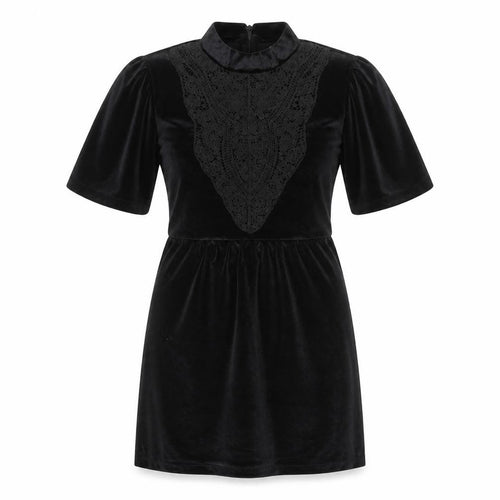 Cherry Paris Womens Black   T-Shirt Dress  Size S