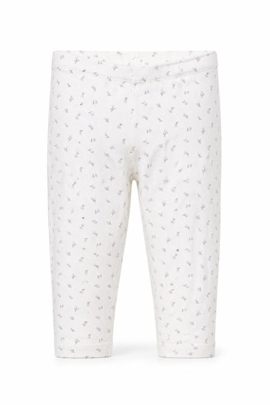 Front view of Tu girls’ white polka dot pyjama pants, size 6-9, months