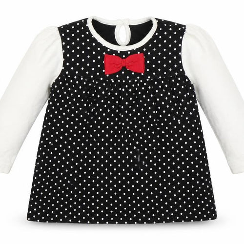 George Girls Black Polka Dot  A-Line  Size 9-12 Months