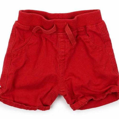 George Boys Red    Trousers Size 9-12 Months