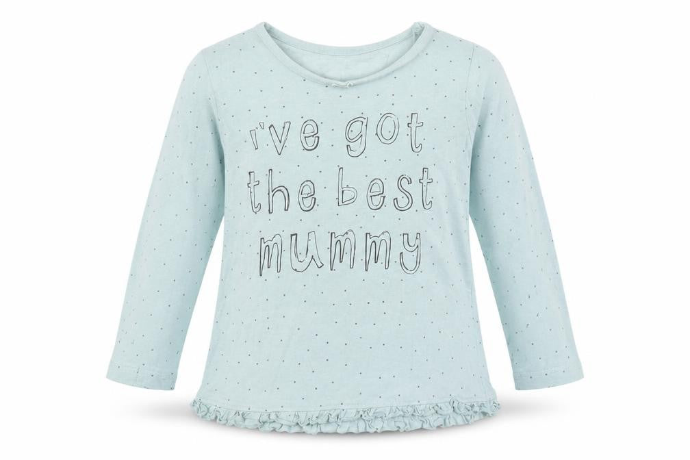 George Girls Green Polka Dot   Pyjama Top Size 12-18 Months