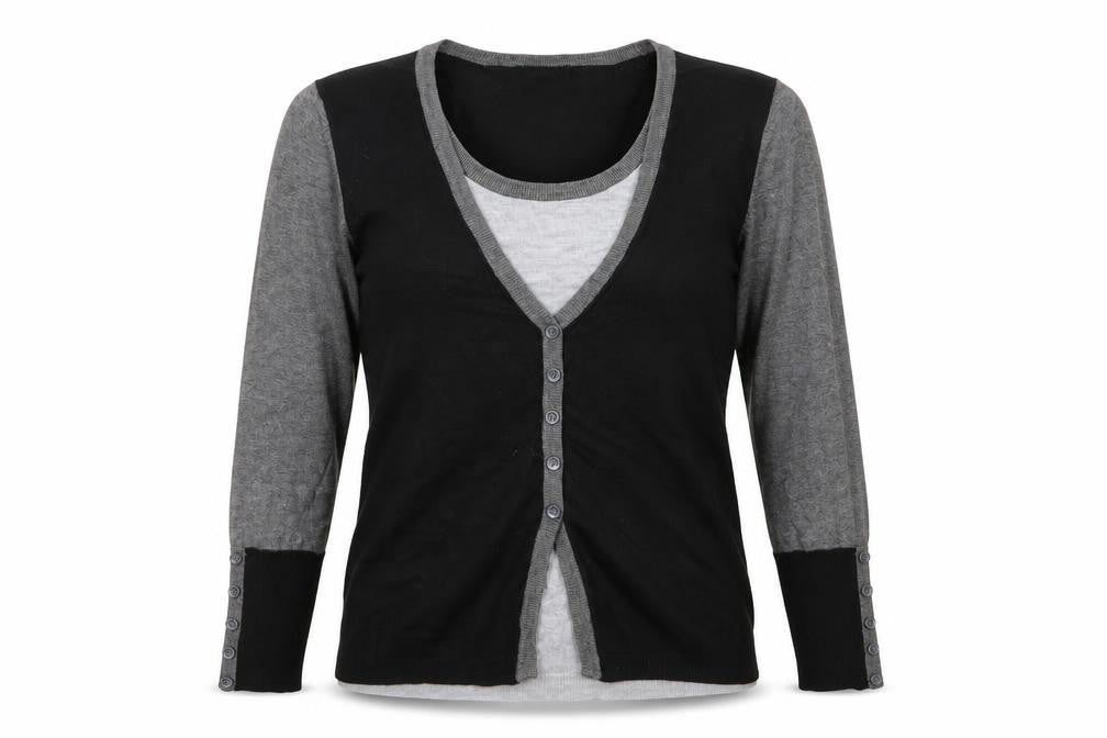 M&Co Womens Grey   Cardigan Jumper Size M