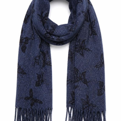 George Girls Blue Geometric  Scarf Scarves & Wraps One Size