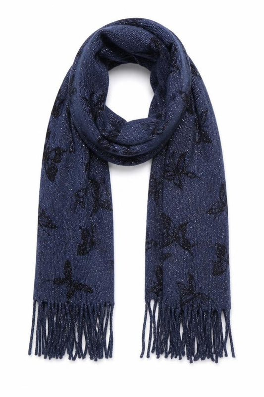 George Girls Blue Geometric  Scarf Scarves & Wraps One Size