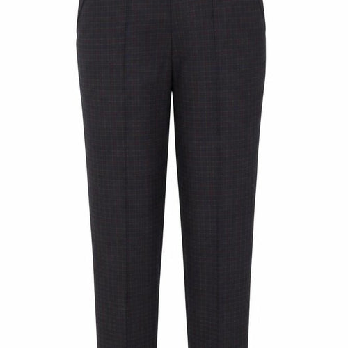 M&S Womens Blue Check  Trousers  Size 10 L28.5 in