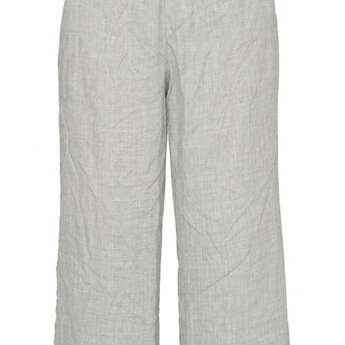 M&S Womens Beige Plaid  Trousers  Size 20 L25 in