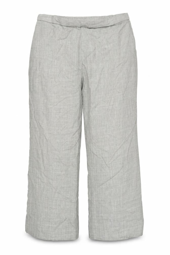 M&S Womens Beige Plaid  Trousers  Size 20 L25 in