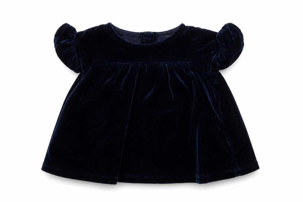 M&Co Girls Blue   Fit & Flare  Size 0-3 Months