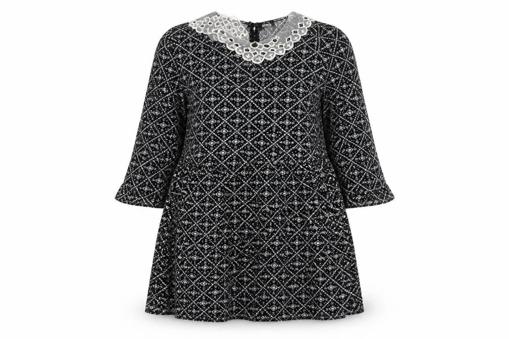 Front view of George women’s black a-line, size UK 12