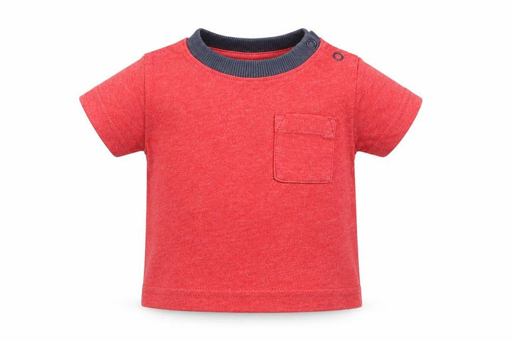 Nutmeg Boys Red Jersey Basic T-Shirt Size 3-6 Months