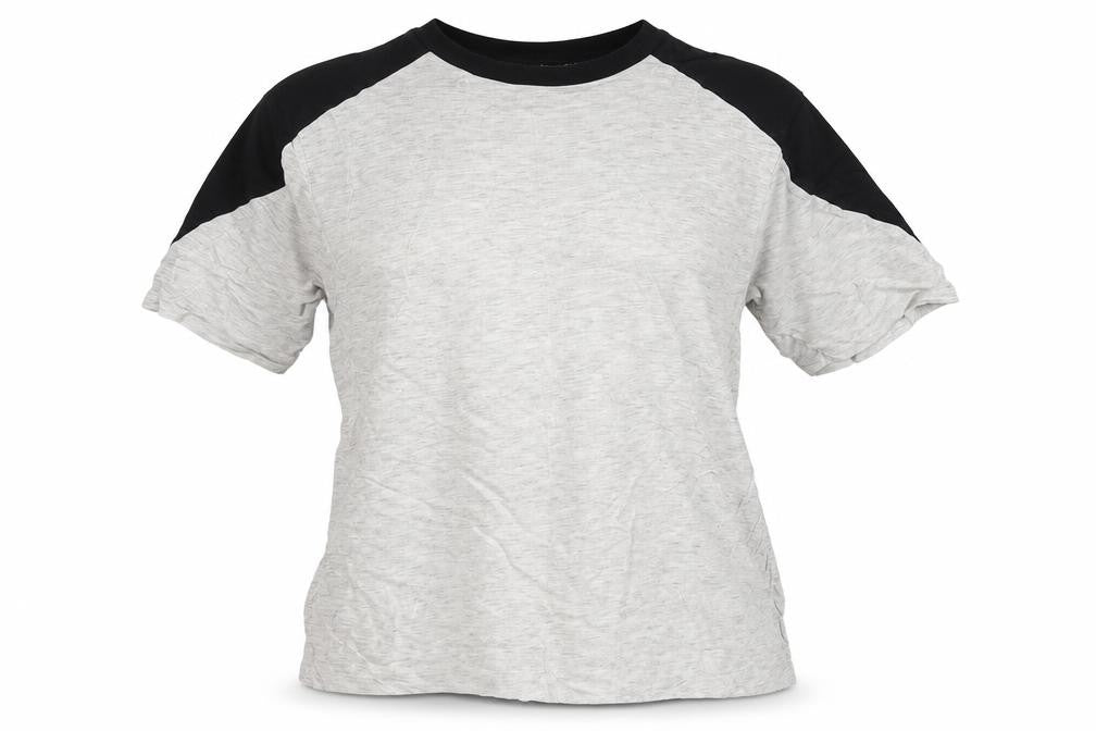 Front view of Topshop women’s green jersey basic t-shirt, size UK 6