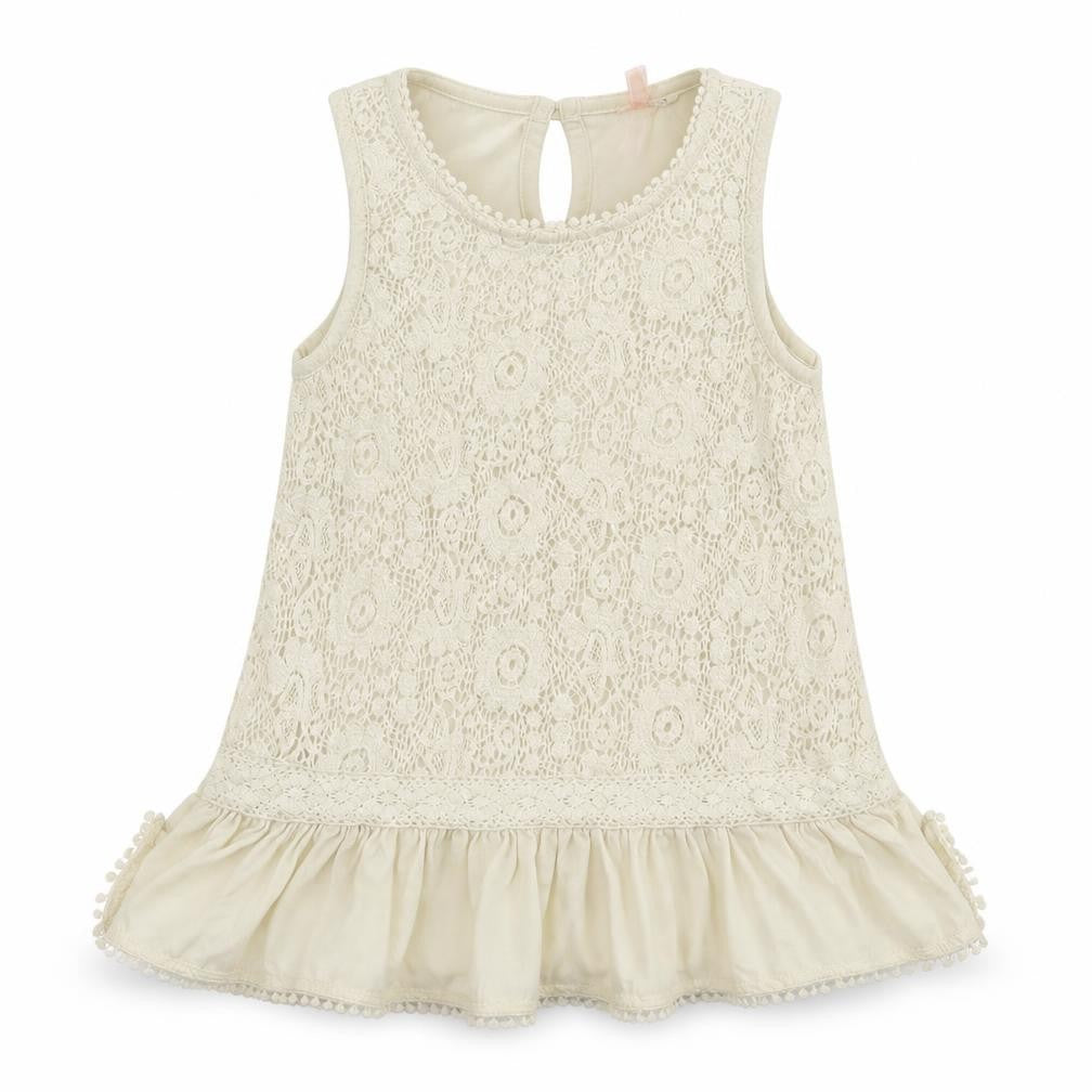 Next Girls Ivory  Jersey Basic Tank Size 8 Years