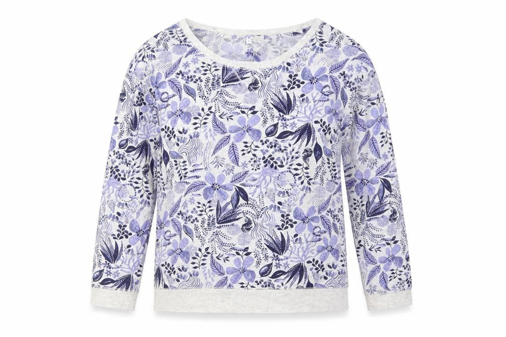 Debenhams Womens White Floral  Kimono Pyjama Top Size S
