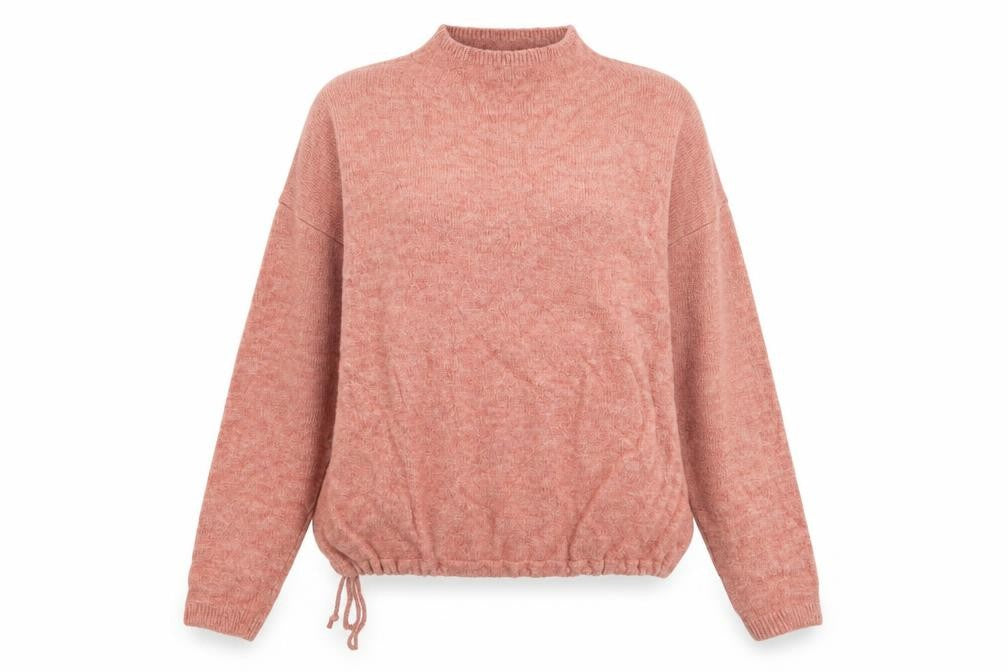 Front view of Marks & Spencer women’s pink jumper, size M