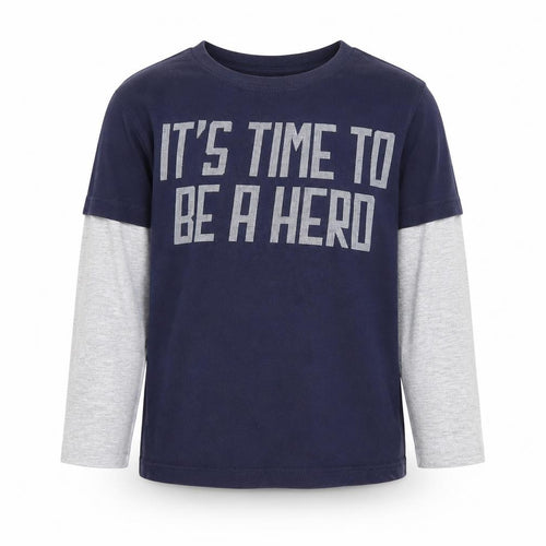 George Boys Blue Animal Print  Basic T-Shirt Size 3-4 Years