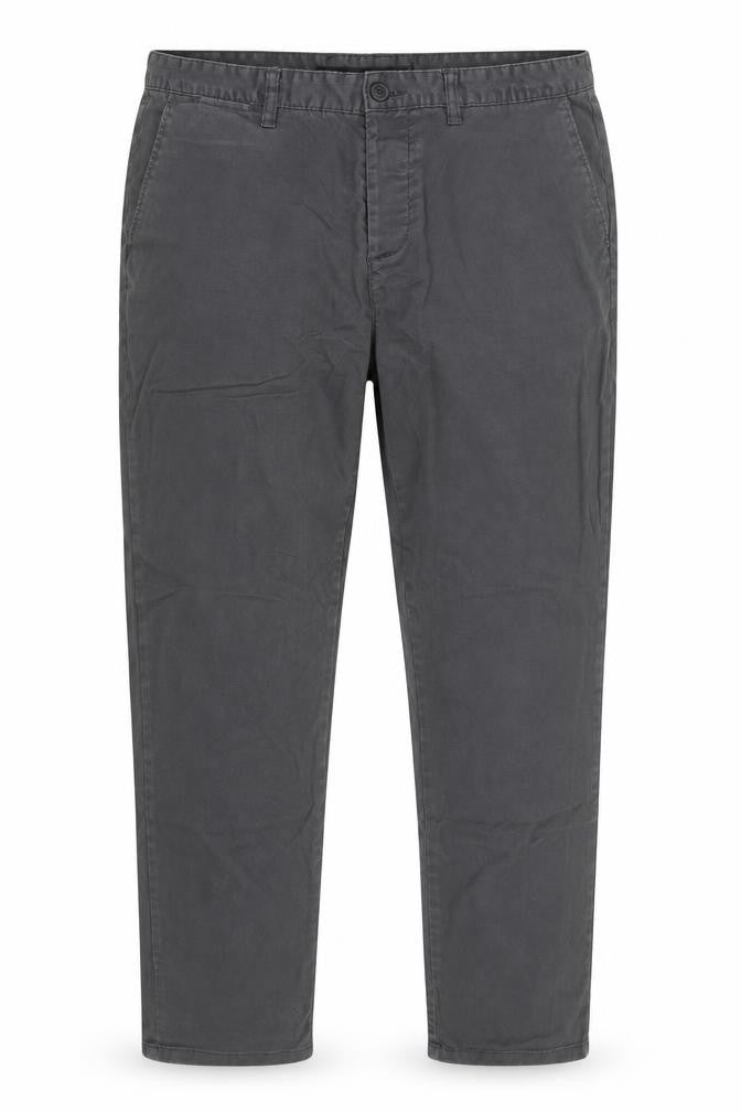 Denim & Co. Womens Grey   Chino Trousers Size 38 L31 in