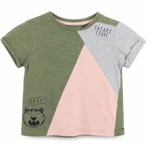 George Girls Green   Basic T-Shirt Size 2-3 Years  - safari time
