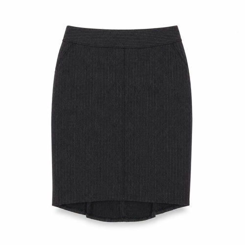 Mexx Womens Grey Striped  Straight & Pencil Skirt Size 10