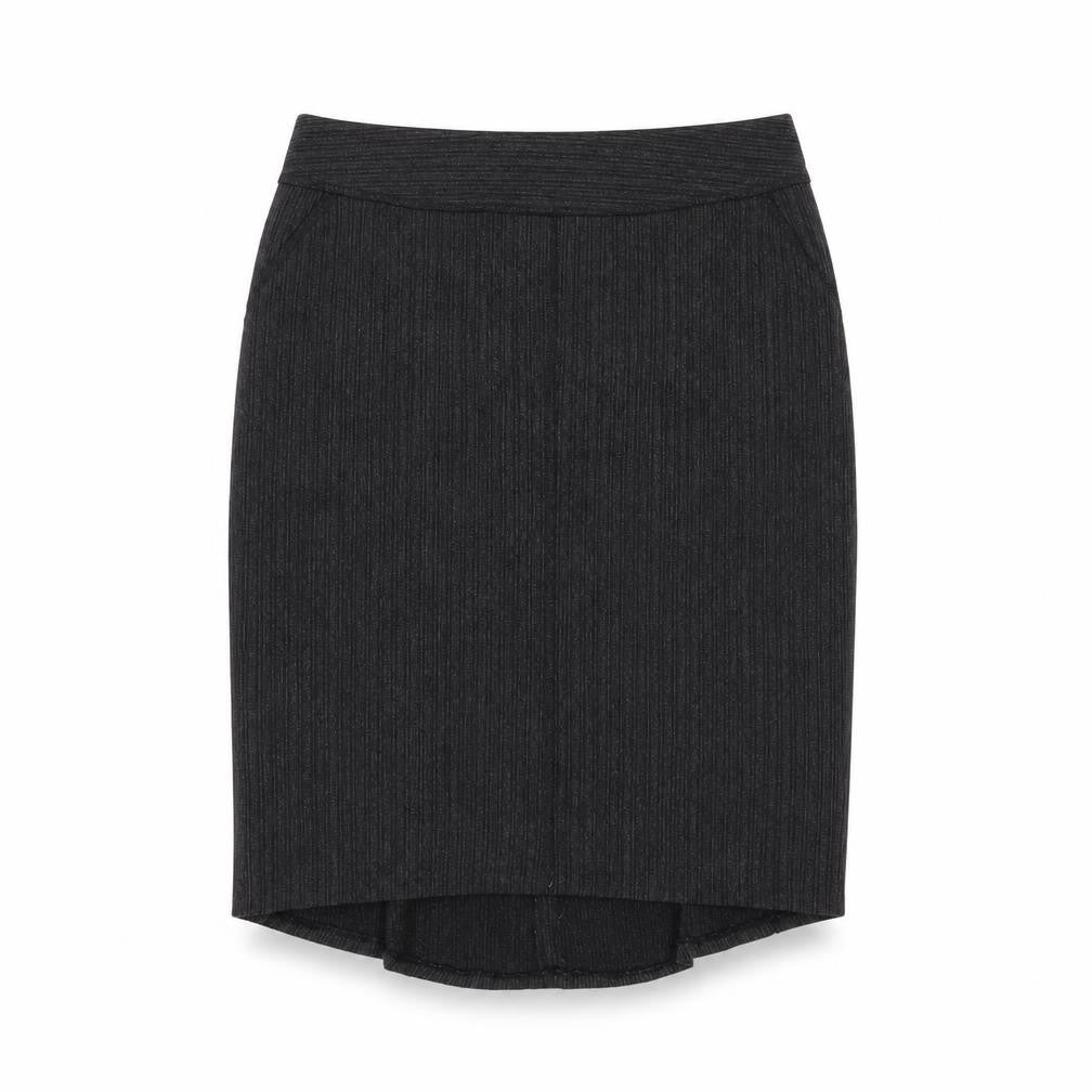 Mexx Womens Grey Striped  Straight & Pencil Skirt Size 10