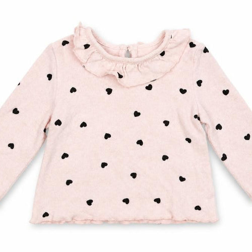 Matalan Girls Pink   Pullover Jumper Size 3-6 Months  - heart pattern