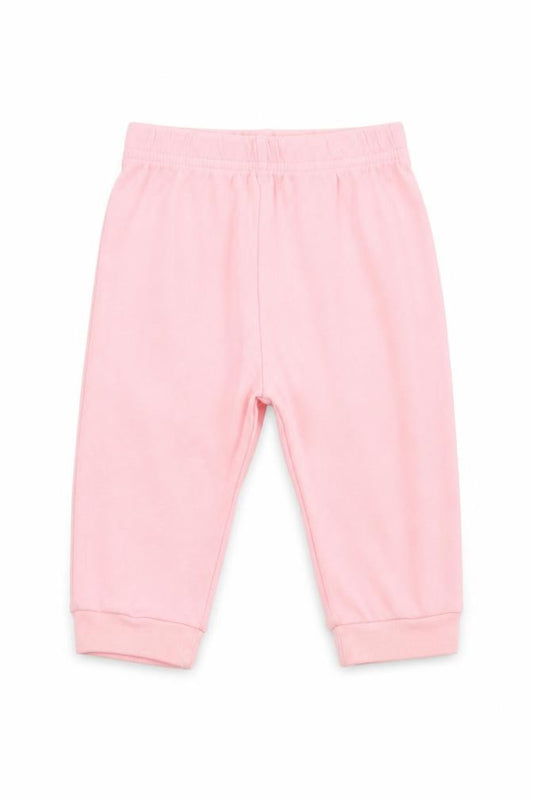 Front view of George girls’ pink trousers, size 6-9, months