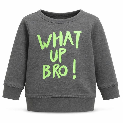 H&M Boys Grey   Pullover Jumper Size 18-24 Months  - what up bro!